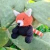 Kit Amigurumi Panda Rojo Ling - Hoooked