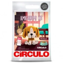 Kit Amigurumi Perro Beagle - Círculo -Las Tijeras Magicas Tienda kit amigurumi perro beagle circulo 2