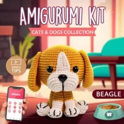 Kit Amigurumi Perro Beagle - Círculo