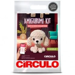 Kit Amigurumi Perro Poodle - Círculo -Las Tijeras Magicas Tienda kit amigurumi perro poodle circulo 2