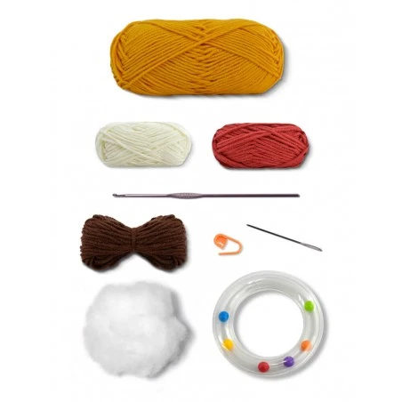 Kit Amigurumi Sonajero Tigre - Circulo 4 Kit Amigurumi Sonajero Tigre - Circulo - Imagen 2