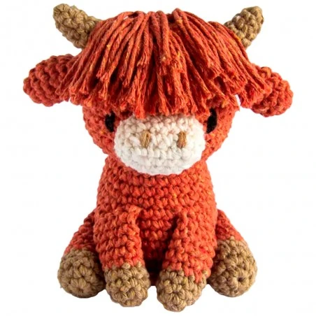 Kit Amigurumi Vaca De Las Tierras Altas Aidan - Hoooked 3 Kit Amigurumi Vaca De Las Tierras Altas Aidan - Hoooked
