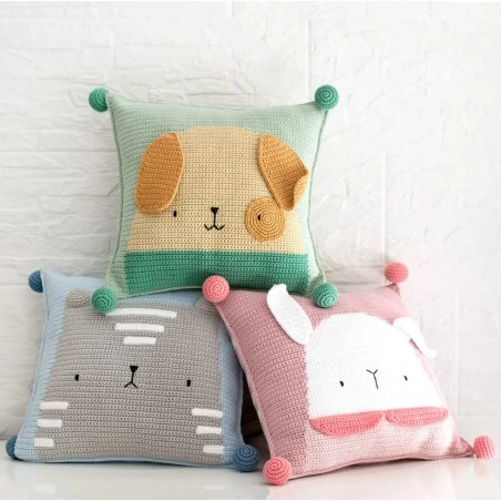 Kit Cojín De Ganchillo - Kitten - Anchor 5 Kit Cojín De Ganchillo - Kitten - Anchor - Imagen 3