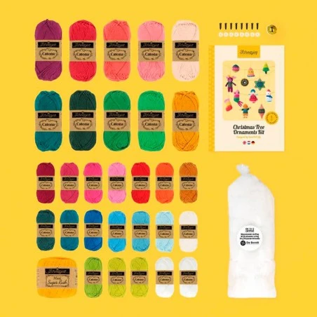 Kit De Amigurumi - Adornos De Navidad - Scheepjes 4 Kit De Amigurumi - Adornos De Navidad - Scheepjes - Imagen 2