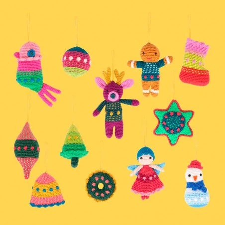 Kit De Amigurumi - Adornos De Navidad - Scheepjes 3 Kit De Amigurumi - Adornos De Navidad - Scheepjes