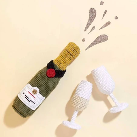 Kit De Amigurumi Champagne - The Winner Is... - Rico Design 5 Kit De Amigurumi Champagne - The Winner Is... - Rico Design - Imagen 3