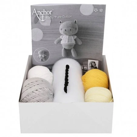 Kit De Amigurumi - Lemon Hippo - Anchor 4 Kit De Amigurumi - Lemon Hippo - Anchor - Imagen 2