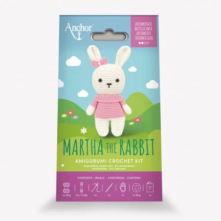 Kit De Amigurumi Martha The Rabbit - Anchor 5 Kit De Amigurumi Martha The Rabbit - Anchor - Imagen 3