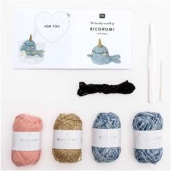 Kit De Amigurumi Narwhal - Rico Design -Las Tijeras Magicas Tienda kit de amigurumi narwhal rico design 2