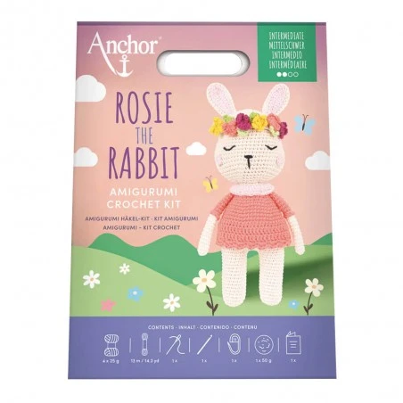 Kit De Amigurumi Rosie The Rabbit - Anchor 5 Kit De Amigurumi Rosie The Rabbit - Anchor - Imagen 3