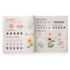 Kit De Bordado - Muestrario De Puntos 3D - Tulip 10 Kit De Bordado - Muestrario De Puntos 3D - Tulip -Las Tijeras Magicas Tienda kit de bordado 3d stitches tulip 3