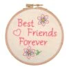 Kit De Bordado + Bastidor - Best Friends Forever - Anchor 1 Kit De Bordado + Bastidor - Best Friends Forever - Anchor -Las Tijeras Magicas Tienda kit de bordado bastidor best friends forever anchor