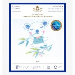 Kit De Bordado + Bastidor - Koala Mika - DMC 5 Kit De Bordado + Bastidor - Koala Mika - DMC -Las Tijeras Magicas Tienda kit de bordado bastidor koala mika dmc 1