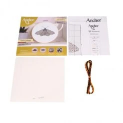 Kit De Bordado Blackwork - Moth - Anchor -Las Tijeras Magicas Tienda kit de bordado blackwork month anchor 1
