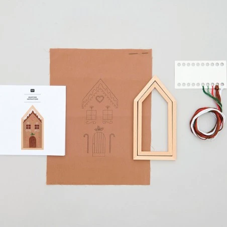 Kit De Bordado - Casa De Jengibre - Rico Design 4 Kit De Bordado - Casa De Jengibre - Rico Design - Imagen 2