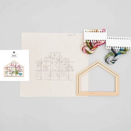 Kit De Bordado Casa De Madera - Orquídeas - Rico Design 5 Kit De Bordado Casa De Madera - Orquídeas - Rico Design - Imagen 3