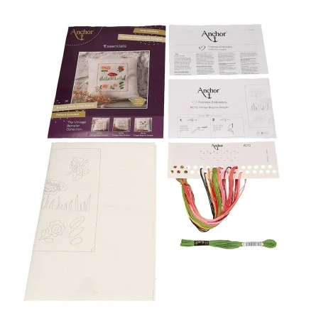 Kit De Bordado - Cojín Begonia - Anchor 4 Kit De Bordado - Cojín Begonia - Anchor - Imagen 2