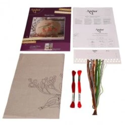 Kit De Bordado Cojín Redondo - Vintage Birds - Anchor 9 Kit De Bordado Cojín Redondo - Vintage Birds - Anchor -Las Tijeras Magicas Tienda kit de bordado cojin redondo vintage birds anchor 2