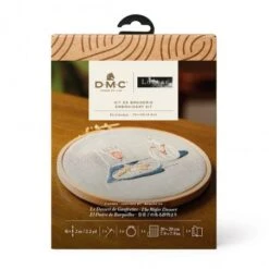 Kit De Bordado Con Bastidor - Le Dessert De Gaufrettes - DMC -Las Tijeras Magicas Tienda kit de bordado con aro el postre de barquillos dmc 2