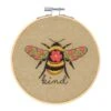 Kit De Bordado Con Bastidor - Bee Kind - Dimensions -Las Tijeras Magicas Tienda kit de bordado con bastidor bee kind dimensions