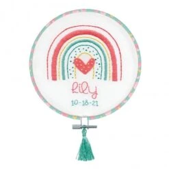 Kit De Bordado Con Bastidor De Tela - Acta De Nacimiento - Dimensions