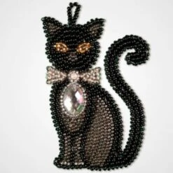 Kit De Bordado Con Cuentas Colgante - Cat Marquis