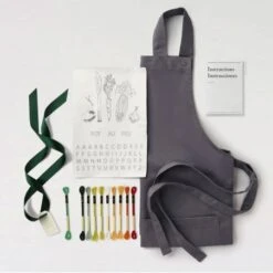 Kit De Bordado - Delantal De Cocina - DMC 7 Kit De Bordado - Delantal De Cocina - DMC -Las Tijeras Magicas Tienda kit de bordado delantal de cocina dmc 2