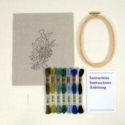 Kit De Bordado - Hortensia By Yumiko Higuchi - DMC -Las Tijeras Magicas Tienda kit de bordado hortensia by yumiko higuchi dmc 1