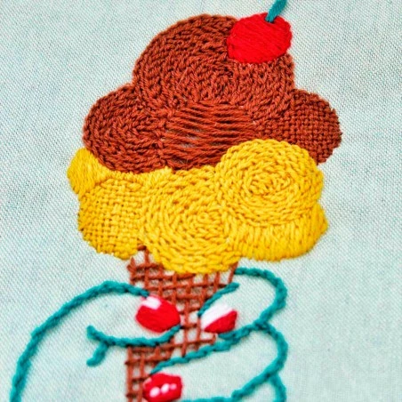 Kit De Bordado - Ice Cream Time - Katia 5 Kit De Bordado - Ice Cream Time - Katia - Imagen 3