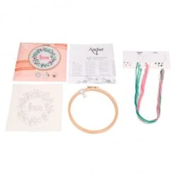 Kit De Bordado Libre + Bastidor - Love - Anchor 9 Kit De Bordado Libre + Bastidor - Love - Anchor -Las Tijeras Magicas Tienda kit de bordado libre bastidor love anchor 2