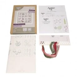 Kit De Bordado Libre - Linen Freestyle Sampler - Anchor -Las Tijeras Magicas Tienda kit de bordado libre linen freestyle sampler anchor 1