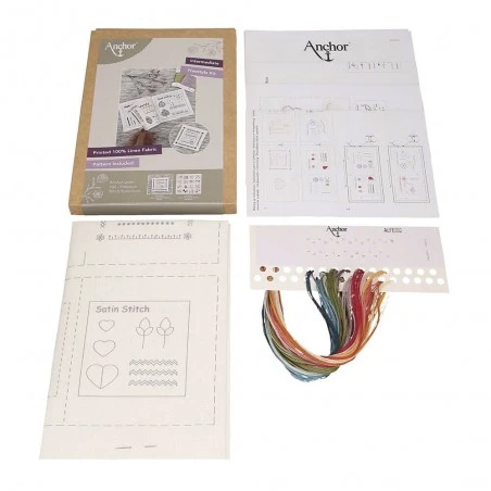 Kit De Bordado Libre - Linen Freestyle Stitch Book - Anchor 4 Kit De Bordado Libre - Linen Freestyle Stitch Book - Anchor - Imagen 2