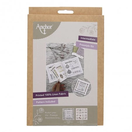 Kit De Bordado Libre - Linen Freestyle Stitch Book - Anchor 5 Kit De Bordado Libre - Linen Freestyle Stitch Book - Anchor - Imagen 3