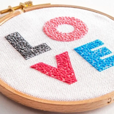 Kit De Bordado Love - DMC 4 Kit De Bordado Love - DMC - Imagen 2