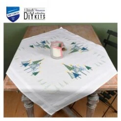 Kit De Bordado Mantel - Pinos Modernos - Vervaco 9 Kit De Bordado Mantel - Pinos Modernos - Vervaco -Las Tijeras Magicas Tienda kit de bordado mantel pinos modernos vervaco 3