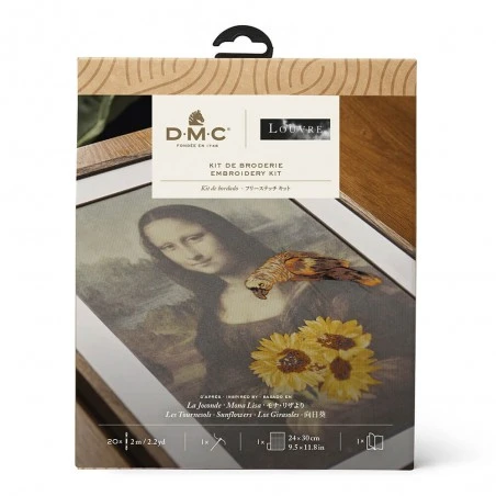 Kit De Bordado - Mona Lisa Y Los Girasoles - DMC 6 Kit De Bordado - Mona Lisa Y Los Girasoles - DMC - Imagen 4