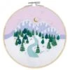 Kit De Bordado - Paisaje Invernal By Georgie K. Emery - DMC -Las Tijeras Magicas Tienda kit de bordado paisaje invernal by georgie k emery dmc