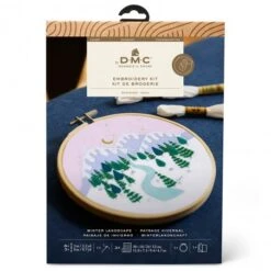 Kit De Bordado - Paisaje Invernal By Georgie K. Emery - DMC -Las Tijeras Magicas Tienda kit de bordado paisaje invernal by georgie k emery dmc 4