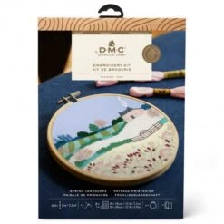 Kit De Bordado - Paisaje Primaveral By Georgie K. Emery - DMC -Las Tijeras Magicas Tienda kit de bordado paisaje primaveral by georgie k emery dmc 4