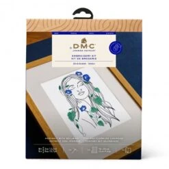 Kit De Bordado - Retrato Con Ipomeas - DMC 7 Kit De Bordado - Retrato Con Ipomeas - DMC -Las Tijeras Magicas Tienda kit de bordado retrato con ipomeas dmc 2