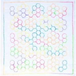 Kit De Bordado Sashiko - America Grandmother's Flower Garden -Tulip