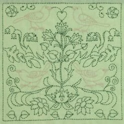 Kit De Bordado Sashiko - England. Little Birds In A Garden - Tulip