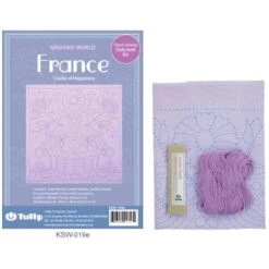 Kit De Bordado Sashiko - France Cradle Of Happiness - Tulip