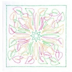 Kit De Bordado Sashiko - Hawaii Anthurium -Tulip