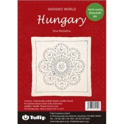 Kit De Bordado Sashiko - Hungary Rose Medallion