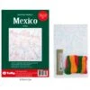 Kit De Bordado Sashiko - Mexico Amigo - Tulip -Las Tijeras Magicas Tienda kit de bordado sashiko mexico amigo tulip