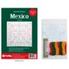 Kit De Bordado Sashiko - Mexico Quetzal - Tulip 1 Kit De Bordado Sashiko - Mexico Quetzal - Tulip -Las Tijeras Magicas Tienda kit de bordado sashiko mexico quetzal tulip