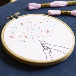 Kit De Bordado Tradicional - Celebración Con Confeti - DMC 7 Kit De Bordado Tradicional - Celebración Con Confeti - DMC -Las Tijeras Magicas Tienda kit de bordado tradicional celebracion con confetti dmc 1