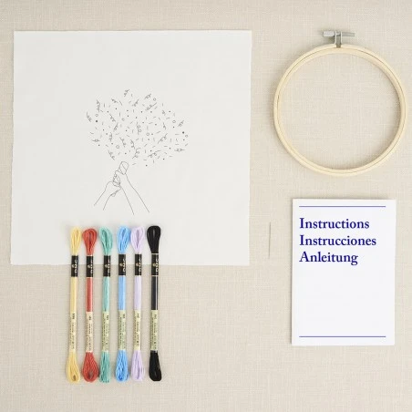 Kit De Bordado Tradicional - Celebración Con Confeti - DMC 6 Kit De Bordado Tradicional - Celebración Con Confeti - DMC - Imagen 4