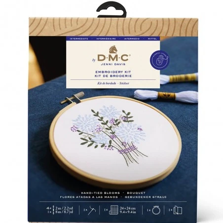 Kit De Bordado Tradicional - Ramo De Flores - DMC 4 Kit De Bordado Tradicional - Ramo De Flores - DMC - Imagen 2